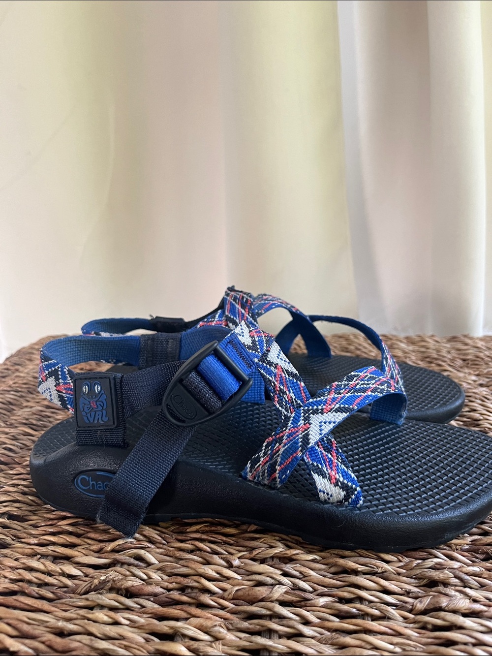 Women’s Chaco Z/Classic Navy Sandals with Multicolor Woven Straps - Picture 3 of 8